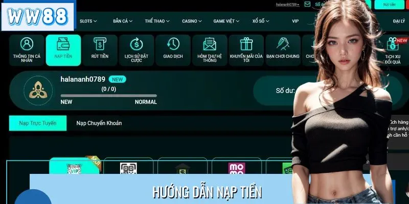 Hướng Dẫn Nạp Tiền WW88 Chỉ Mất 3 Phút Dành Cho Người Mới